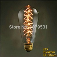 Lightinbox Vintage Edison Light Bulb E27 40W 110V 220V ST64 Incandescent Bulb for pendant lights