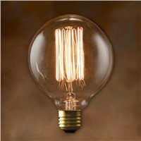 40W Retro lamp edison bulb G95 vintage Socket DIY Rope Pendant 27 incandescent bulb 220v holiday lights filament lamp lampada