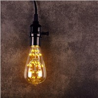 ST64 Edison Incandescent Light Bulb 40W Bombilla E27 Antique Vintage Retro Quirrel-Cage Filament Bulb Lamps For Home Decorative