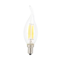 E14 F35 4W LED Retro Bright Filament Light Bulbs Transparent AC220-240V