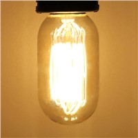 Vintage Edison Bulb Light E27 T45 40W Antique Incandescent Pendant Lamp Bulb Tungsten Filament Lamp Bar Home Decor Lighting 220V