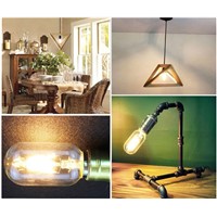 Lightinbox 2W 4W 6W E27 Vintage COB LED Filament Energy Saving Lamp T45 LED Edison Bulb 220V For Decor Home Lighting
