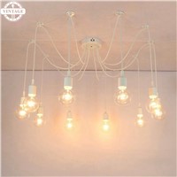 New Creative DIY Spider Rubber Drop Pendant Lamps Colorful Multiple Long Cords for Dining/ Living Room Bedroom Decoration