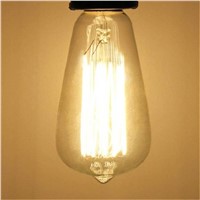 Lightinbox E27 40W Vintage light bulb Edison Style ST64 Squirrel Cage tungsten filament glass antique Lamp Not Dimmable 220V