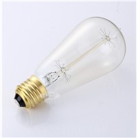 LightInBox E27 Golden ST58-tip edison bulb 110V220V Retro Edison Filament Light bulb Vintage Edison incandescent light bulb