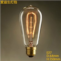 LightInBox 110V - 240V E26 E27 Edison Vintage Antique Retro Incandescent light bulb DIY ST64 leaves light bulbs