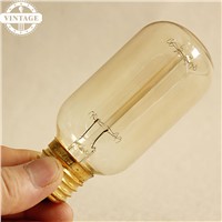 Lightinbox 40W 110V 220V T45 Tube filament Tungsten lamp decor glass bulb Vintage World Edison light Bulb
