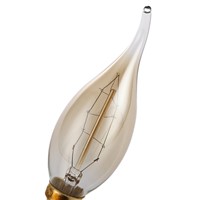 Lightinbox Incandescent Shape Lamp Decorative Tungsten Filament Light Bulb Vintage Light Bulb C35 280V 40W E14 Edison Bulb