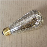 [MingBen] Vintage Edison Bulbs ST64 Golden Snowflake 220V E27 Incandescent Bulbs Light 60W Filament Retro Light For Pendant Lamp