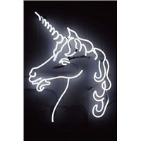 NEON SIGN for   sheep Horned horse Angel  REAL GLASS BEER BAR PUB  display  Light Signs Signboard   Store Shops 19*15&quot;