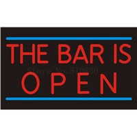 Custom Signage NEON SIGNS For The Bar is Open Beer  Club BAR PUB Signboard Display Decorate Store Shop Light Sign 24*20&amp;amp;quot;