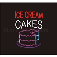 Custom Signage NEON SIGNS For Ice Cream Cakes Bagels Bread Club BAR PUB Signboard Display Decorate Store Shop Light Sign 24*20&amp;amp;quot;