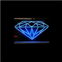 17*14&amp;amp;quot; DIAMOND christmas NEON SIGN Signboard REAL GLASS BEER BAR PUB  Billiards  store display  Restaurant  Shop Signs Bulb