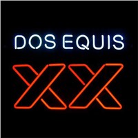 NEON SIGN ForXX Dos Equis SIGN Signboard REAL GLASS BEER BAR PUB  display   christmas Light Signs 17*14&amp;amp;quot;