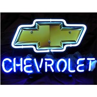 NEON SIGN For CHEVY CHERVOLET US AUTO  Signboard REAL GLASS BEER BAR PUB  display Restaurant  outdoor Light Signs 17*14&amp;quot;