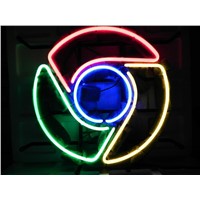 NEON SIGN For  CHROME ADVERTISING  Signboard REAL GLASS BEER BAR PUB  display  RESTAURANT outdoor Light Signs 17*14&amp;amp;quot;