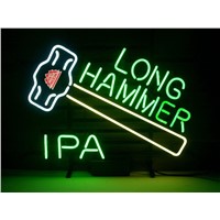 NEON SIGN For   REDHOOK LONG HAMMER IPA  Signboard REAL GLASS BEER BAR PUB  display  christmas Light Signs 17*14&amp;amp;quot;