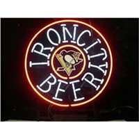 TRON CITY BEER Custom Business NEON SIGN Sign board  REAL GLASS BEER BAR PUB  store display  Restaurant  Shop Light Signs 17*14&amp;amp;quot;