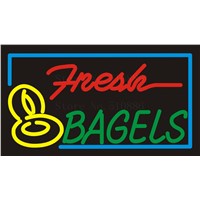NEON SIGN For Fresh Bagels  Bake Cake Beer Wine Real GLASS Tube BAR PUB Signboard Display Decorate Store Shop Light Signs 17*14&amp;amp;quot;