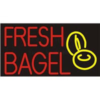 NEON Sign Board For Fresh Bagel Beer Bar Open Real GLASS Tube PUB Restaurant Signboard Display Store Light Custom Signs 17*14&amp;amp;quot;
