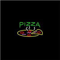 17*14&amp;amp;quot; For PIZZA  NEON SIGN REAL GLASS BEER BAR PUB LIGHT SIGNS store display  Restaurant Hotel Food Bulbs  Advertising Lights