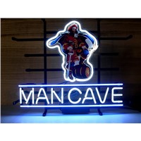 NEON SIGN For CAPTAIN MORGAN MAN CAVE RUM PIRATE Signboard REAL GLASS BEER BAR PUB  display  christmas Light Signs 17*14&amp;amp;quot;