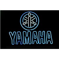 NEON SIGN For Japan Yamaha Motorcycle AUTO DEALER   Signboard REAL GLASS BEER BAR PUB  display  outdoor Light Signs 17*14&amp;amp;quot;