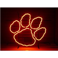 NEON SIGN NEW CLEMSON TIGERS    Signboard REAL GLASS BEER BAR PUB  display  outdoor Light Signs 17*14&quot;