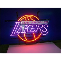 Business Custom NEON SIGN board For LOS ANGELES LAKERS basketball GLASS Tube BEER BAR PUB Club Shop Light Signs 17*14&amp;amp;quot;