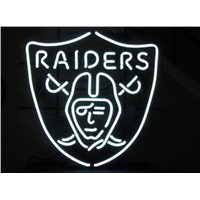 Business Custom NEON SIGN board For Football LED Oakland Raiders REAL GLASS Tube BEER BAR PUB Club Shop Light Signs 15*13&amp;amp;quot;