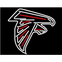 Business Custom NEON SIGN board For Football LED Atlanta Falcons REAL GLASS Tube BEER BAR PUB Club Shop Light Signs 15*14&quot;