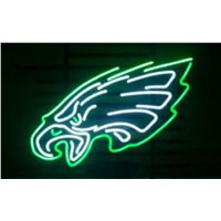 Business Custom NEON SIGN board For Football LED Philadelphia Eagles REAL GLASS Tube BEER BAR PUB Club Shop Light Signs 14*10&quot;