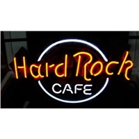Business Custom NEON SIGN board For Hard Rock Cafe Brand REAL GLASS Tube BEER BAR PUB Club Shop Light Signs 16*12&amp;amp;quot;