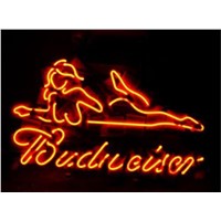 Business Custom NEON SIGN board For Sexy Nude Girl Lager Budweiser REAL GLASS Tube BEER BAR PUB Club Shop Light Signs 16*13&amp;amp;quot;