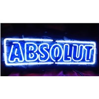 NEON SIGN For New Absolut Vodka Liquor Booze Signboard REAL GLASS BEER BAR PUB  display Shop Custom christmas Light Signs 20*12&amp;amp;quot;