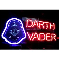 NEON SIGN For George Lucas Dark Side Star Wars Darth Vader GLASS Tube BEER BAR PUB  store display  Shop Light Signs 17*14&amp;amp;quot;