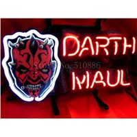 NEON SIGN board For George Lucas Dark Side Star Wars Darth Maul  GLASS Tube BEER BAR PUB  display  Shop Light Signs 17*14&amp;amp;quot;