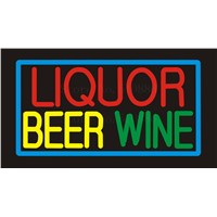 NEON SIGN For Liquor Beer Wine Real GLASS Tube BAR PUB Restaurant Signboard store display Decorate Store Shop Light Signs 17*14&amp;amp;quot;