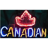 NEON SIGN board For Canadian GLASS Tube BEER BAR PUB  Decorative Custom Led Light Bar store display  Business Shop Signs 17*14&quot;