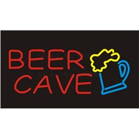 NEON SIGN For  Open Bar cakes Beer Cave  Real GLASS Tube Beer PUB Restaurant Signboard store display Shop Light Signs 17*14&amp;quot;