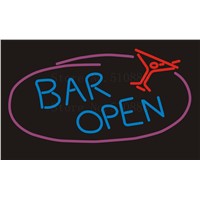 NEON SIGN For Maitini Bar Open Wine&amp;Beer Pong Real GLASS Tube Beer PUB Restaurant Signboard display Shop Light Signs 17*14&quot;