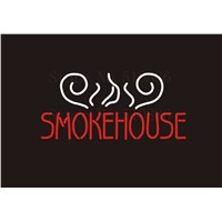 Custom NEON Sign Board Smokehouse Restaurant GLASS Tube Bar Club Pub Display Store Shop Light Signboard Signage Signs 17*14&quot;