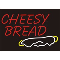 Custom Signage NEON SIGNS Cheesy Bread Real GLASS Tube BAR PUB Signboard Display Decorate Store Shop Light Sign 17*14&amp;amp;quot;