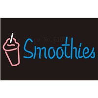 Custom Signage NEON SIGNS For Smoothies Drinks Tube BAR PUB Signboard Display Decorate Store Shop Light Sign 17*14&amp;amp;quot;