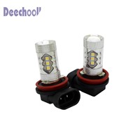 Deechooll 2pcs H11 H8 LED Bulbs for Audi A3 2009-2013,Xenon White 6000K 50W 16SMD Fog Light Lamp Replacement