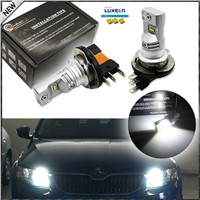 iJDM Xenon White Powered By  Luxeon LED H15 LED Light Bulbs ForAudi BMW Mercedes Volkswagen For Daytime Running Lights