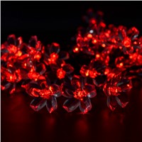 CrazyFire 50 Led Solar Light Outdoor Flower Fairy String Lights Waterproof Wedding Party Garden New Year Decoration Garlands