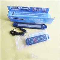 4pcs/lot Smart Portable LED Display Remote Control Mini LED Car Screen Moving Message Sign Blue LED Light For Shop Store Lamp