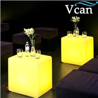 New Design Led battery remote control Decorative Waterproof rgb Cube table Lamp for hotel  VC-A200