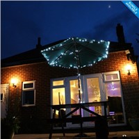 2pcs/Lot 100 White LED Solar Fairy Lights Outdoor Garden Light Solar Powered Battery Light String For Perfect for Garden feature